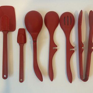 Rachel Ray Silicone Cooking Utensils, pan rest utensils